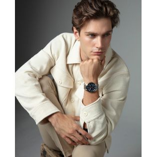 RELOJ MARK MADDOX CAB ACERO BRAZALETE ESF AZUL