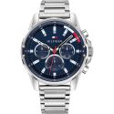 RELOJ TOMMY HILFIGER 45MM AC MASSON ESF AZUL BRAZALETE