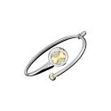 PULSERA LOTUS STYLE SRA ACERO TREBOL BICOLOR
