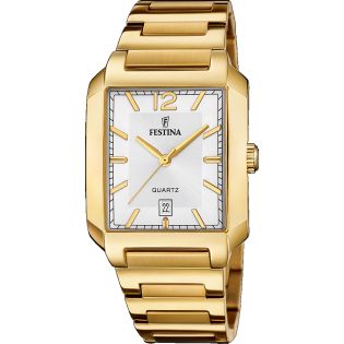 RELOJ FESTINA CAB ACERO ESFERA PLATA