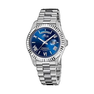 RELOJ LOTUS CAB ACERO BRAZALETE ESF AZUL