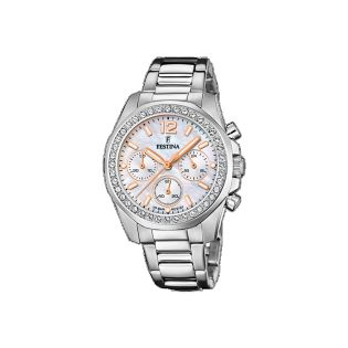 RELOJ FESTINA SRA CRONO ACERO ESF PLATA CIRCONITAS