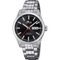 RELOJ LOTUS CAB ACERO ESF NEGRO