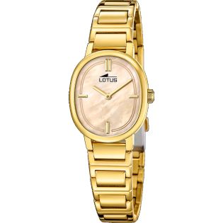 RELOJ LOTUS 2GETHER SEÑORA ARMIS ACERO IP DORADO ESF. NACARADA