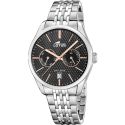 RELOJ LOTUS CABALLERO ARMIS ACERO ESF NEGRA CALENDARIO 