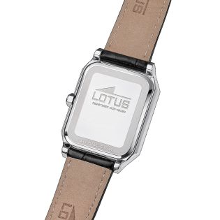 RELOJ LOTUS CABALLERO ESF CUADRADA NEGRA CORREA NEGRA 