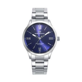 RELOJ MARK MADDOX CAB ACERO ESF AZUL