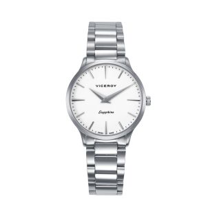 RELOJ VICEROY SRA ACERO BRAZALETE ESF BLANCA ZAFIRO SWISS MADE