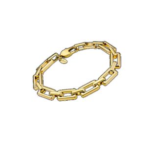 PULSERA LOTUS STYLE ACERO CHAPADO