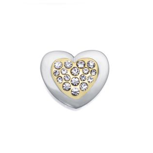 MOTIVO VICEROY ACERO IP DORADO CORAZON