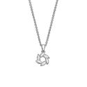 COLGANTE LOTUS SILVER FLOR CIRCONITA
