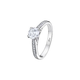SORTIJA LOTUS SILVER GLAM SOLITARIO CON CIRCONITAS EN RIVIERE PLATA DE LEY 