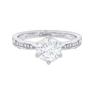 SORTIJA LOTUS SILVER GLAM SOLITARIO CON CIRCONITAS EN RIVIERE PLATA DE LEY 