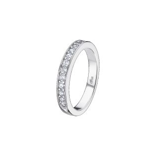 SORTIJA LOTUS SILVER GLAM  CIRCONITAS EN RIVIERE PLATA DE LEY 