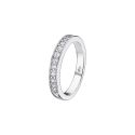 SORTIJA LOTUS SILVER GLAM  CIRCONITAS EN RIVIERE PLATA DE LEY 
