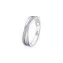 SORTIJA LOTUS SILVER GLAM  CIRCONITAS EN RIVIERE PLATA DE LEY 