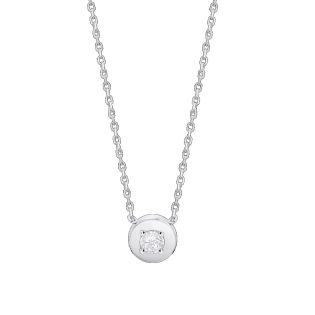 GARGANTILLA LOTUS SILVER PLATA DE LEY CIRCONITA 