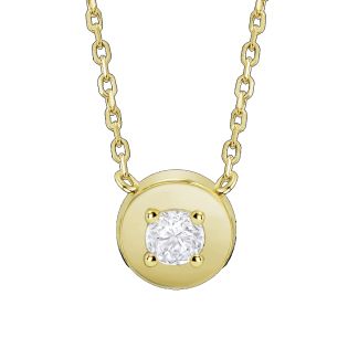 GARGANTILLA LOTUS SILVER PLATA DE LEY BAÑADA EN ORO CIRCONITA 