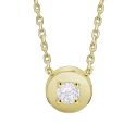 GARGANTILLA LOTUS SILVER PLATA DE LEY BAÑADA EN ORO CIRCONITA 