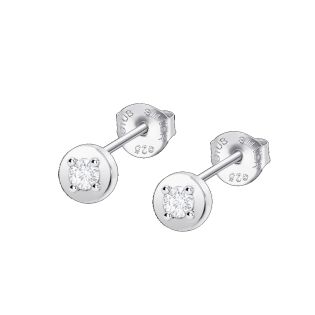 PENDIENTES LOTUS SILVER PLATA DE LEY CIRCONITA 