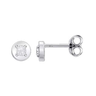 PENDIENTES LOTUS SILVER PLATA DE LEY CIRCONITA 