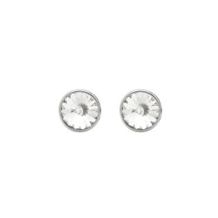PENDIENTES VICTORIA CRUZ PLATA DE LEY RODIADA CRISTAL BASIC
