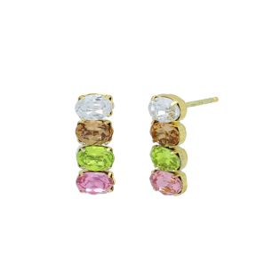 PENDIENTES VICTORIA CRUZ PLATA DE LEY CHAPADA SWAROSKI