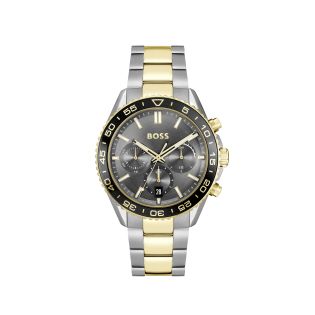 RELOJ BOSS CAB ACERO BICOLOR MULTF ESF GRIS BRAZALETE 