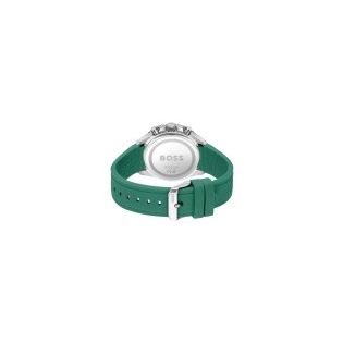 RELOJ BOSS CAB MULTF. ACERO CAUCHO VERDE ESF NEGRA