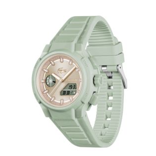 RELOJ LACOSTE SRA ANALOGICO DIG. CAUCHO VERDE ESF COBRE