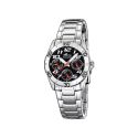 RELOJ LOTUS CADETE ACERO MULTFR. ESF NEGRA