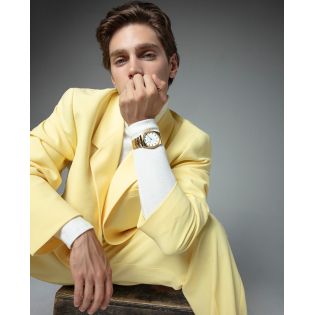 RELOJ MARK MADDOX CAB ACERO IP DORADO