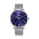 RELOJ MARK MADDOX CABALLERO BRAZALETE MALLA ACERO, ESF. AZUL