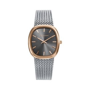 RELOJ VICEROY SRA ACERO MALLA ESFERA IP COBRE MARRON