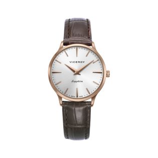 RELOJ VICEROY SRA ACERO CORREA IP ROSA ZAFIRO SWISS MADE