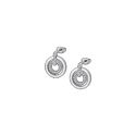 PENDIENTES LOTUS STYLE SRA ACERO CIRCONITAS