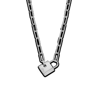 COLGANTE LOTUS STYLE SRA ACERO CHAPADO