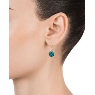 PENDIENTES VICEROY PLATA DE LEY BAÑO ORO CRISTAL SRA JEWELS