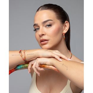 PULSERA VICEROY FASHION ACERO IP DORADO Y CORDÓN MULTICOLOR 