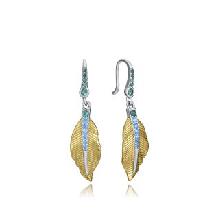 PENDIENTES VICEROY PLATA DE LEY CHAPADO Y RODIO 