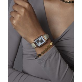 PULSERA VICEROY SRA ACERO IP DORADO