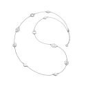 COLGANTE VICEROY METAL RODIADO LARGO CHAPASN EFECTO
