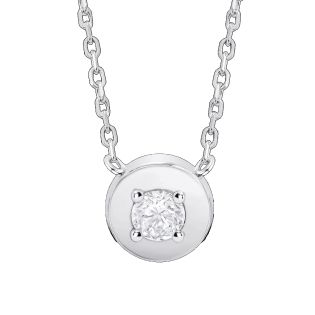 GARGANTILLA LOTUS SILVER PLATA DE LEY CIRCONITA 